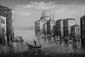 monochrome black white Painting - black and white Venice 2